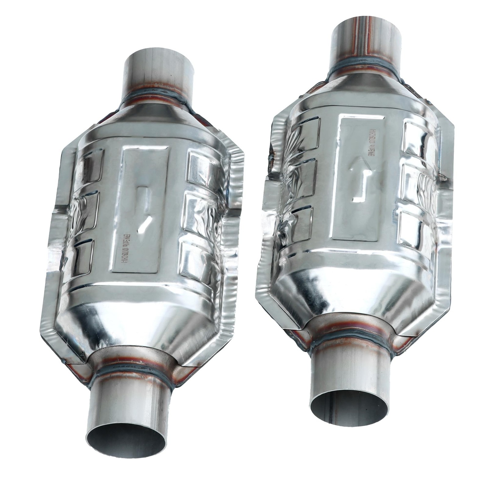 2PCS Catalytic Converter Fit For Chevy Silverado 1500 GMC Ford 2.5″ Universal…