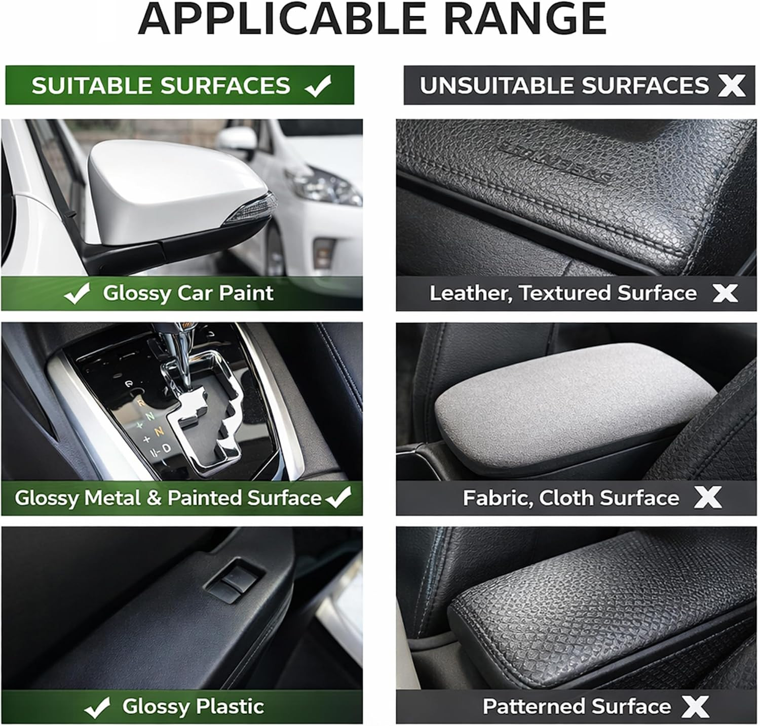 6D Carbon Fiber Vinyl Wrap, 1Ft X 5Ft High Gloss Self-Adhesive Vinyl Film
