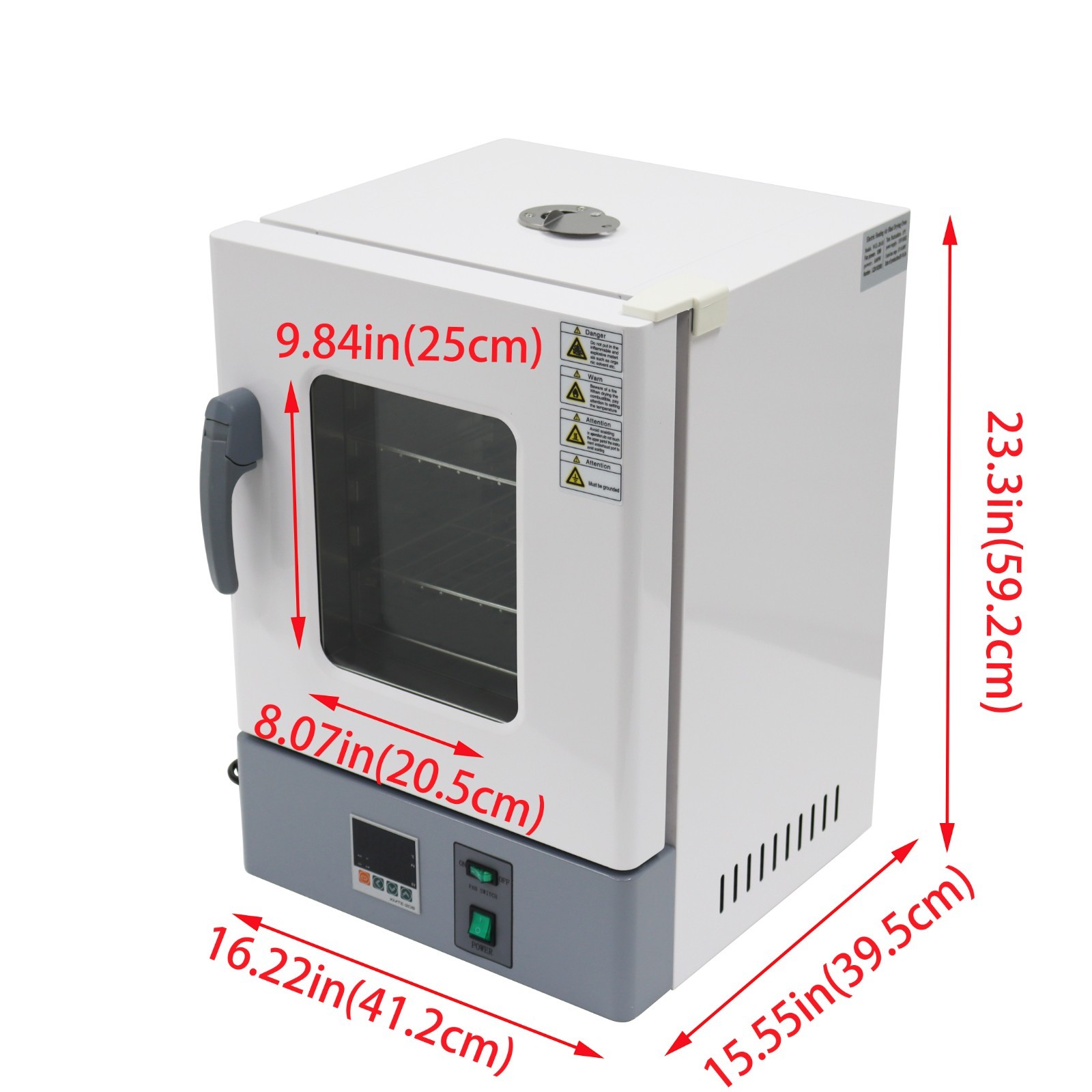 Dual Layers Lab. Digital Forced Air Convection Drying Oven Adjustable Speed Fan