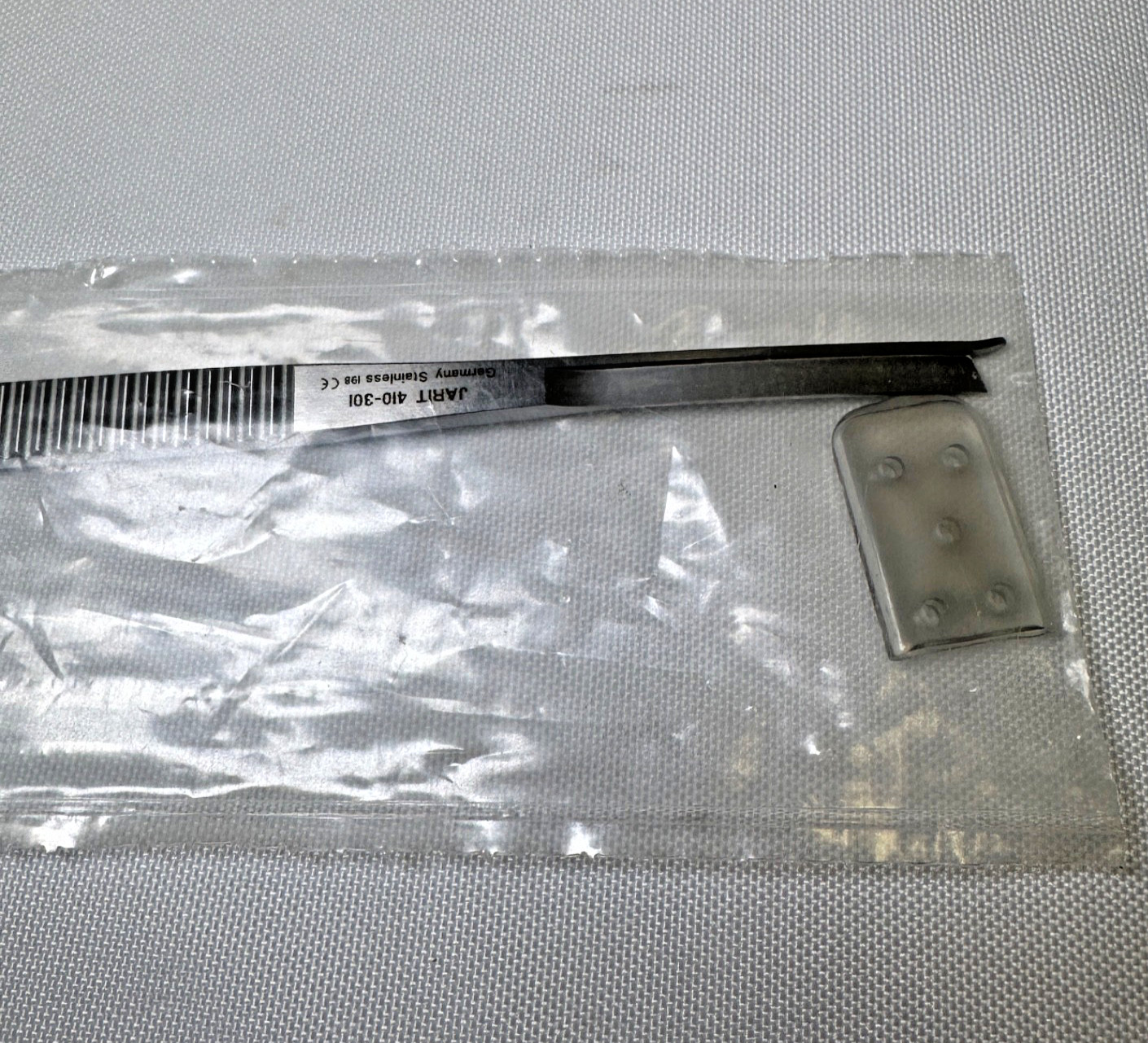 Integra Jarit 410-301 Silver Osteotome W/ Guard Curved Right 4mm WIDE 7″