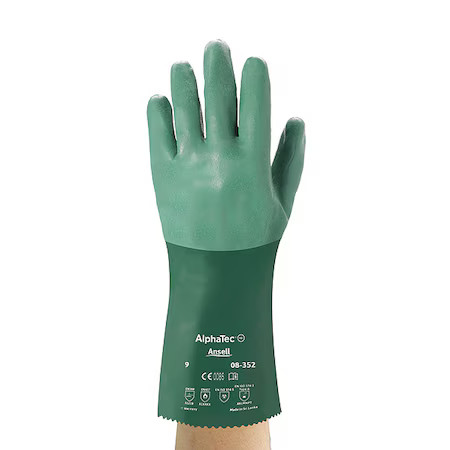 Ansell 08-352 Alphatec(R) 08-352 Chemical Resistant Gloves, Neoprene, 12 In L,