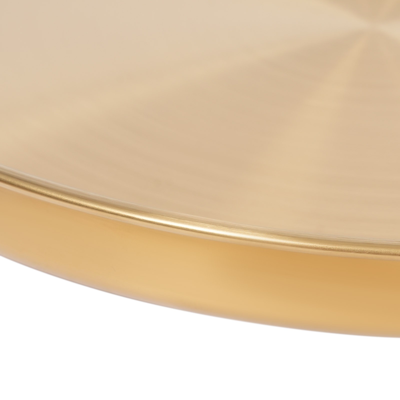 6Pcs Round Serving Trays Stainless Steel Table Tray Gold Decorative Tray