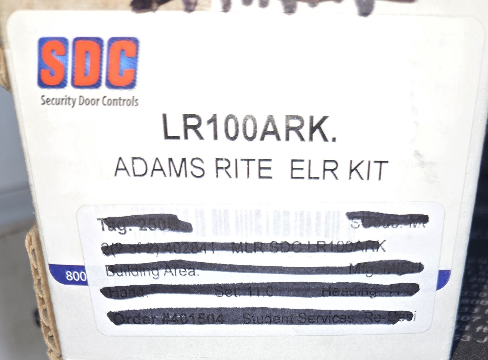 SDC LR100ARK Electric Latch Retraction Assembly Kit Silver Commercial