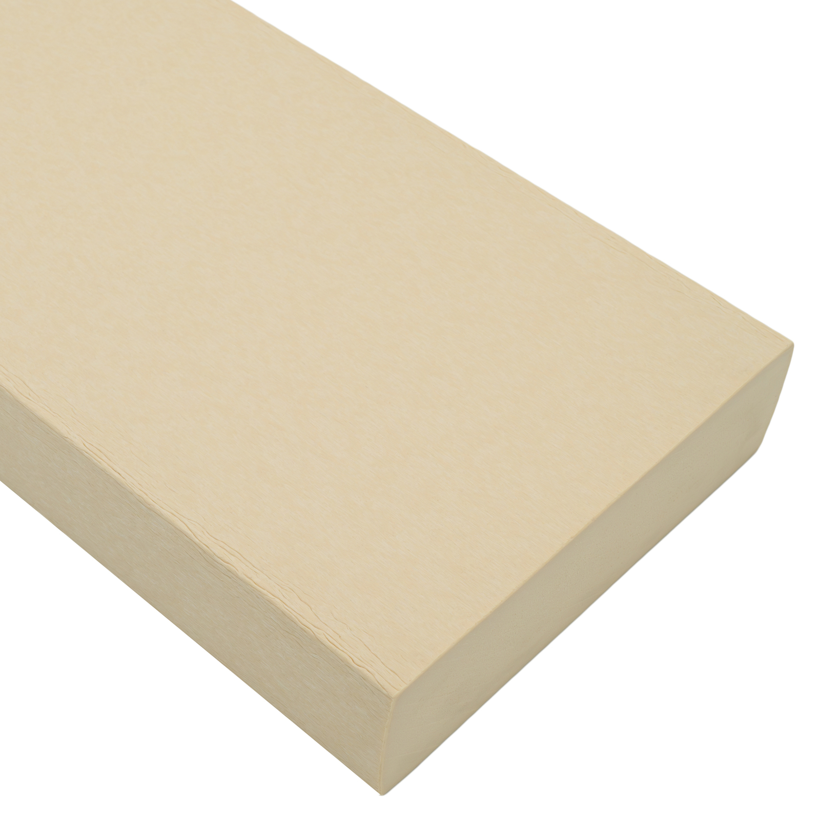BuyPlastic Tangent Poly Lumber – Ivory, 1×6 (0.75″ x 5.5″), 72″ L