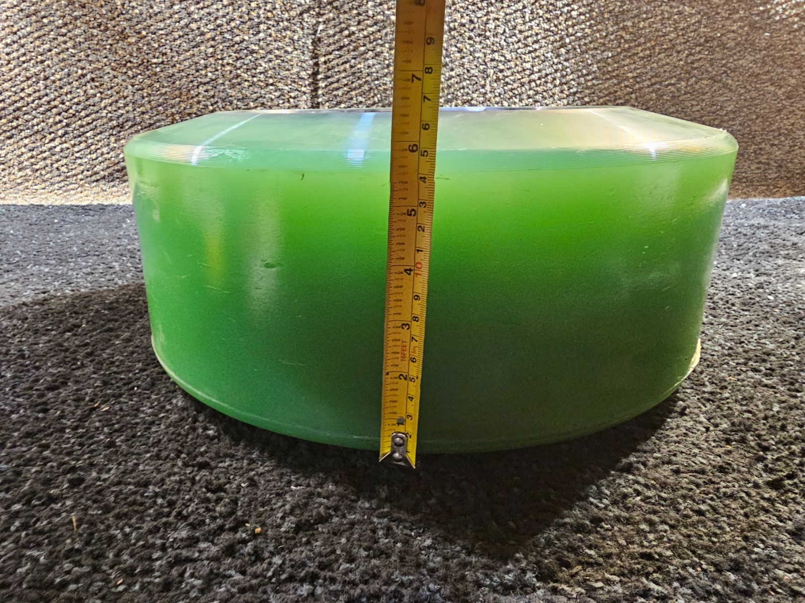 (QTY 1) Superior Tire P21600701055 Green Smooth Press-On Forklift Tire 16x7x10.5