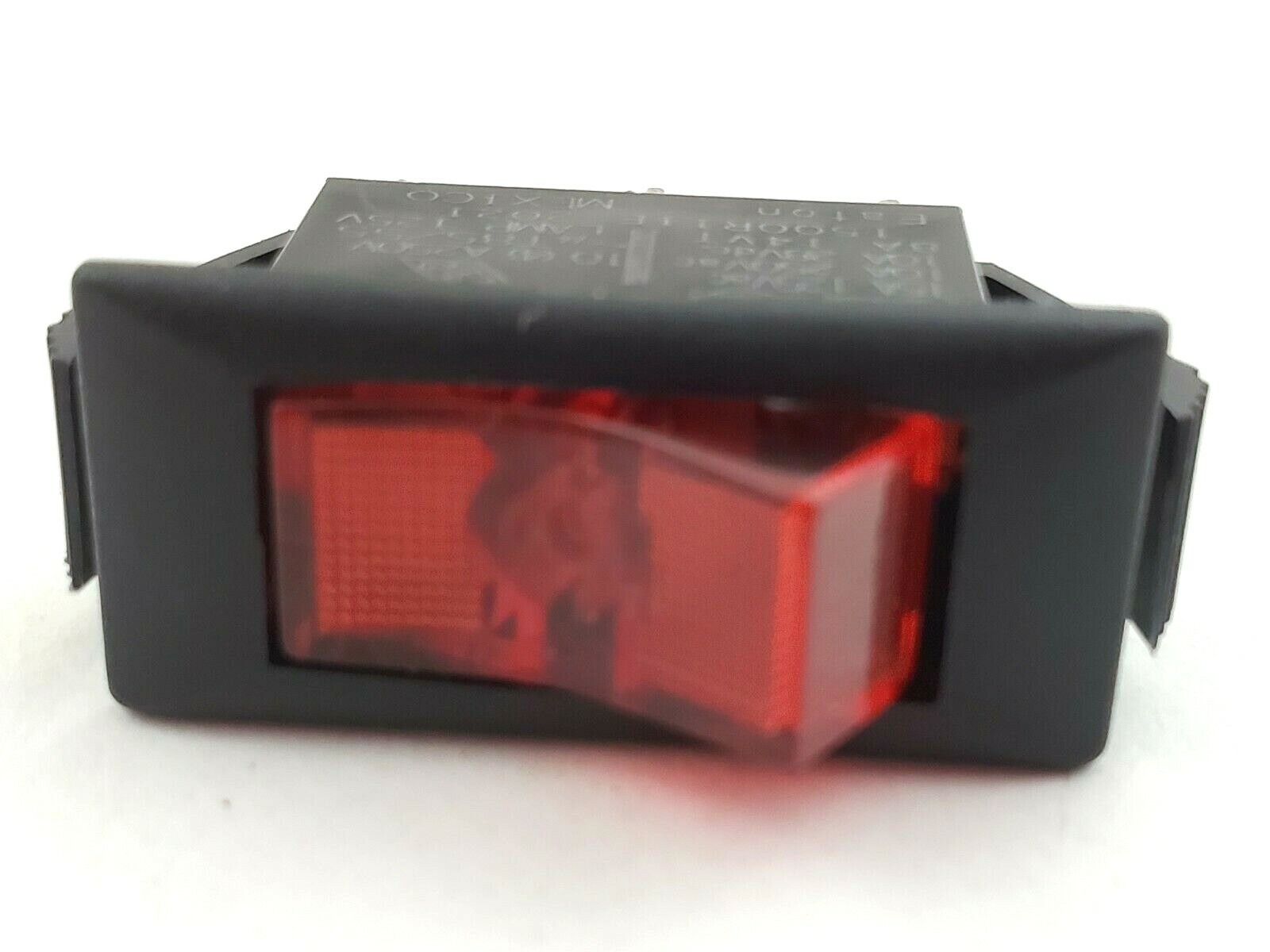 Eaton 1500R11E Rocker Switch SPST 2 Position On-Off 15A 125V QC Tabs Red