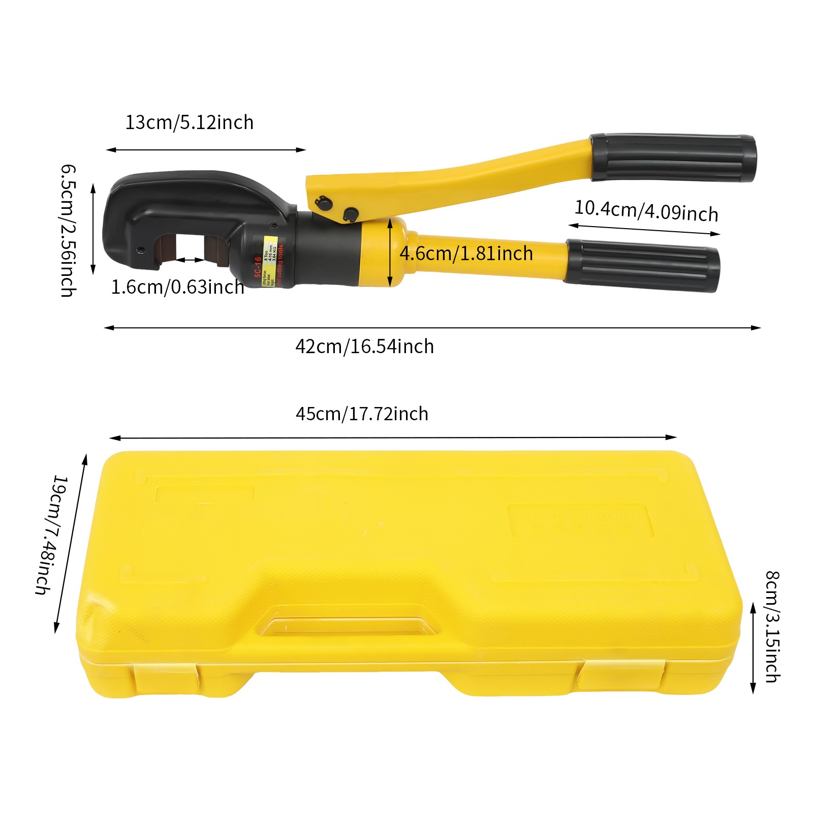 Hydraulic Rebar Cutter Portable 8T Steel Cutter 4mm-22mm