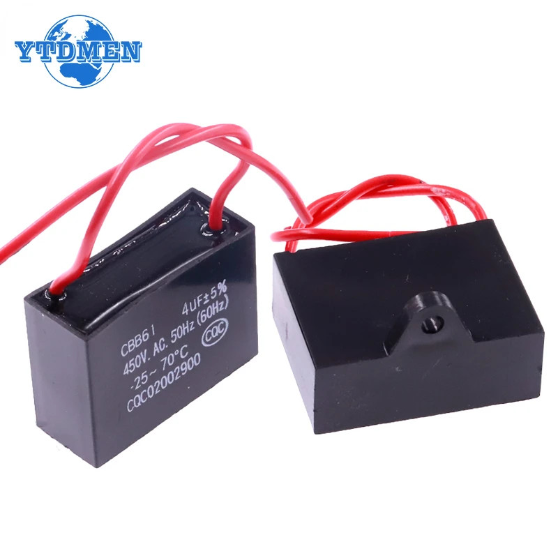 cbb61 450V electric motor capacitor 1uf 1.5uf 2uf 3uf 4uf 5uf 6uf 10uf fan start
