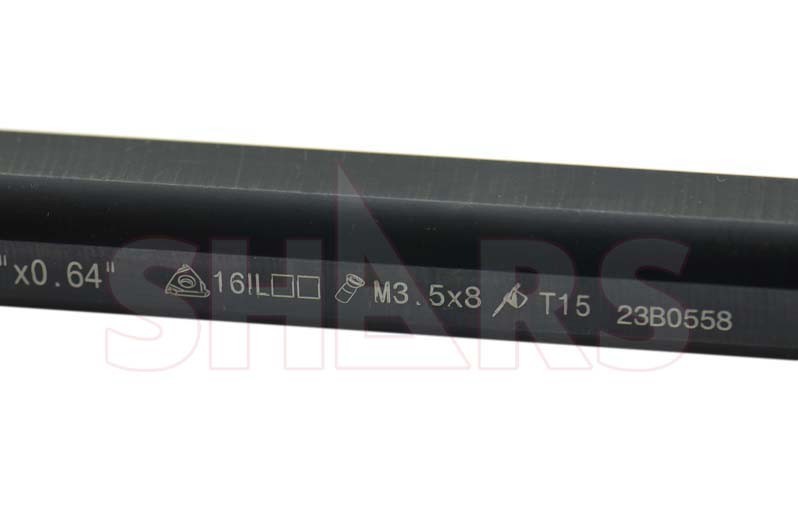 Shars 1/2 LH Internal Indexable Threading Boring Bar ER16 Insert Certificate P]