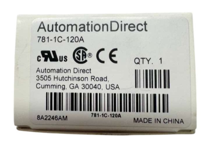 Automation Direct 781-1C-120A Relay, Coil 120VAC, 15A 277VAC, 15A 28VDC