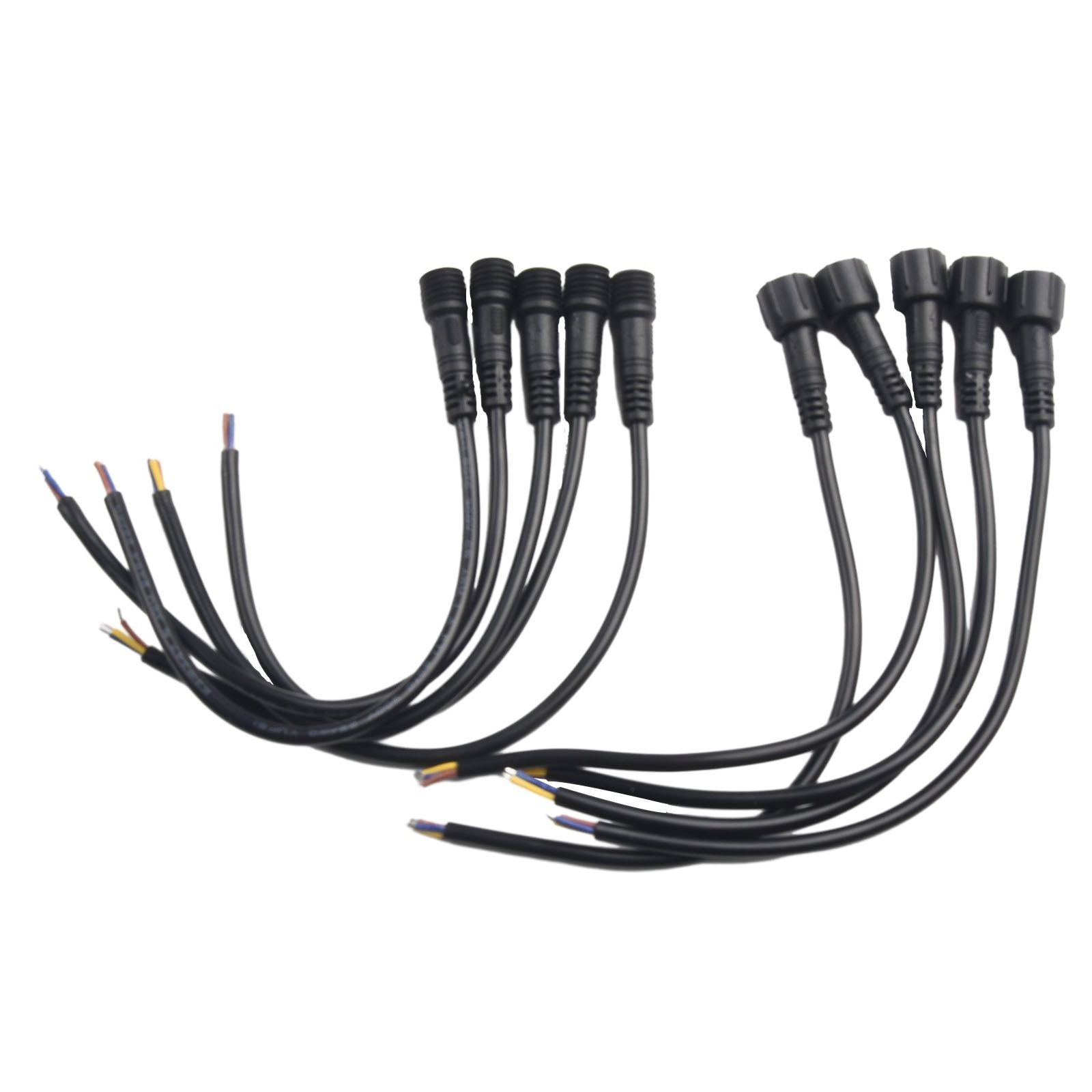 5Pairs 2/3-Pin 22AWG Wire LED Male And Female Cable Connectors IP65 Waterproof
