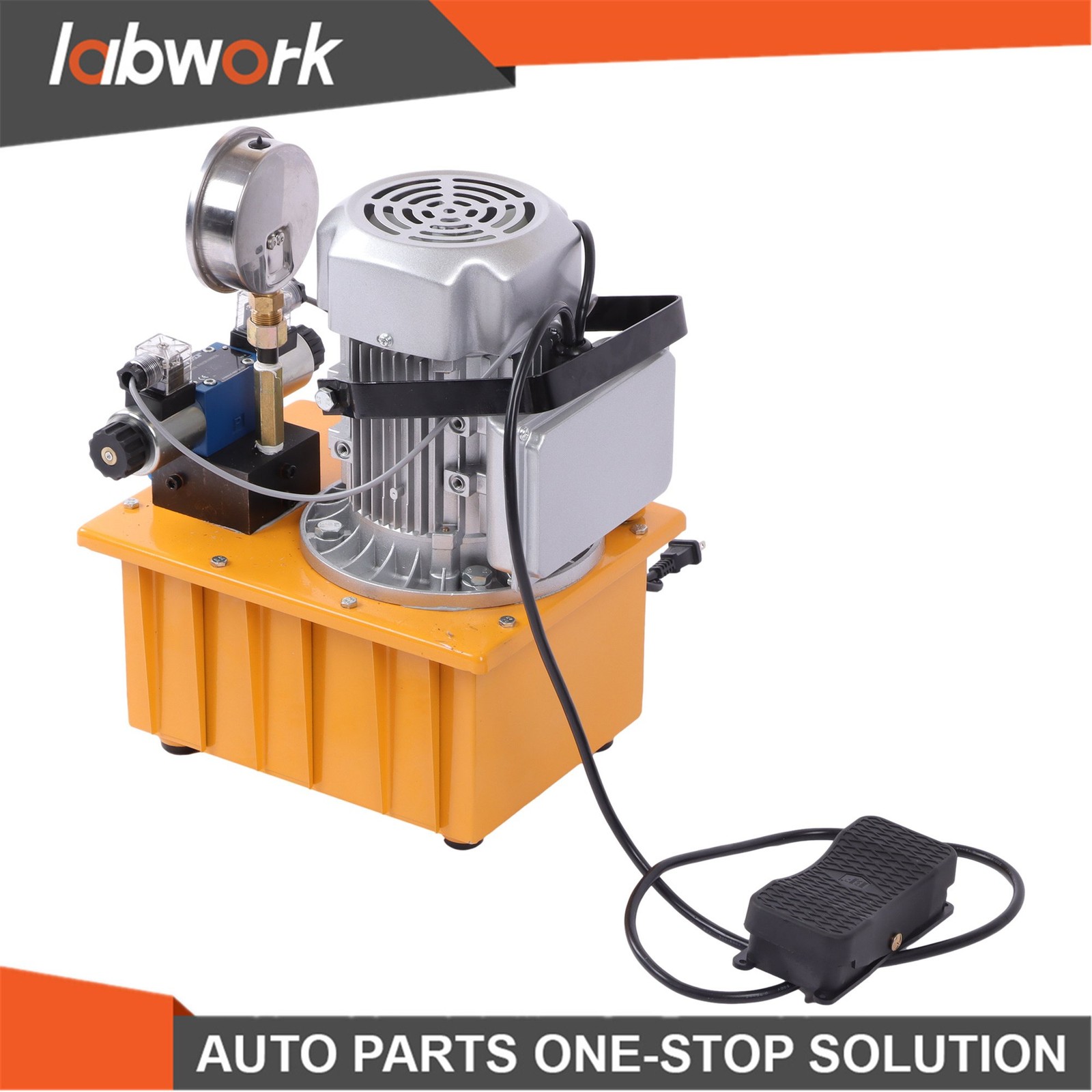 Labwork 10000 PSI Double Acting Hydraulic Pump 8L 0.7L/min 750W 110V
