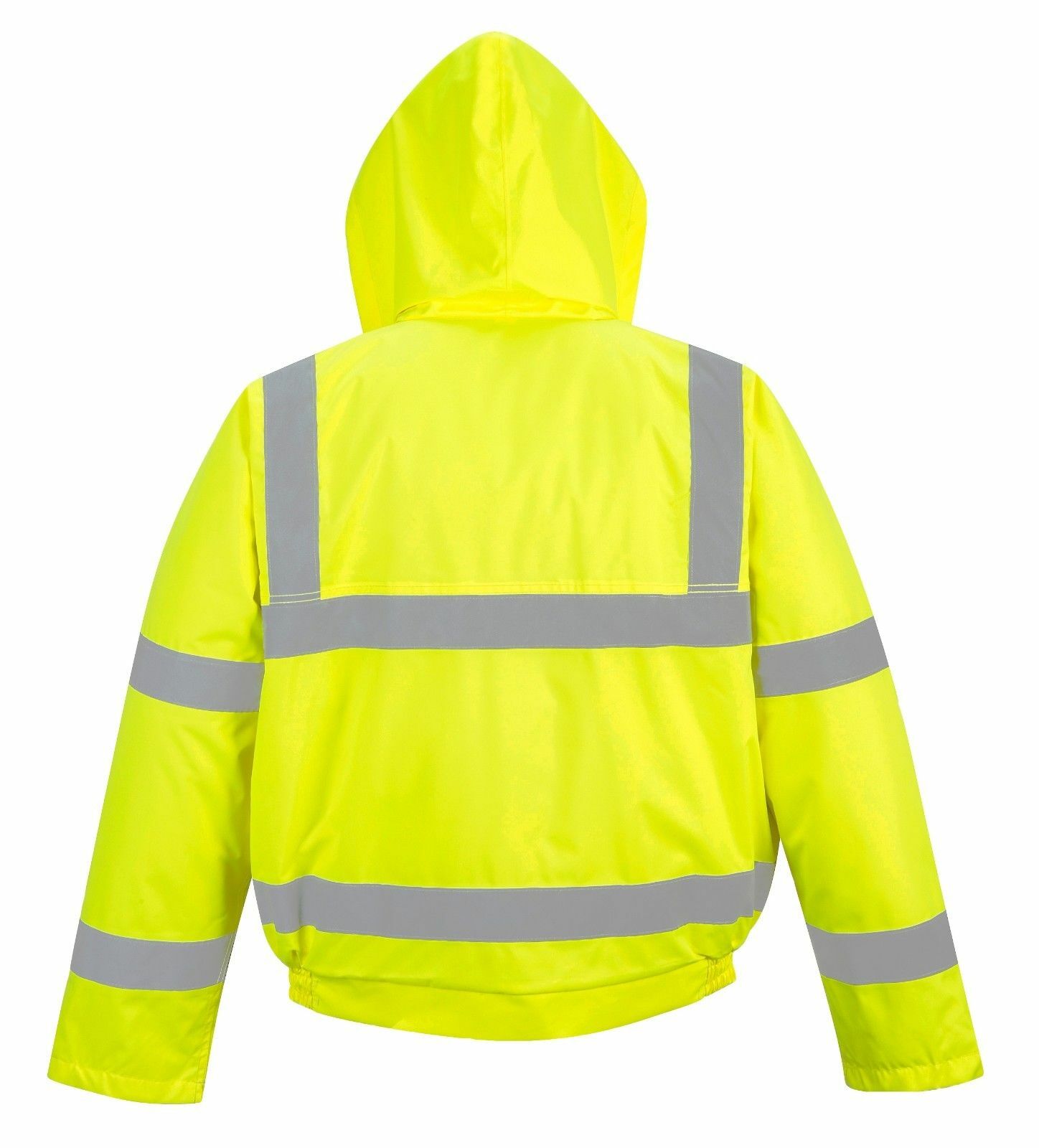 Portwest US463 Mens Waterproof Hi Vis Bomber Jacket Winter Safety Reflective