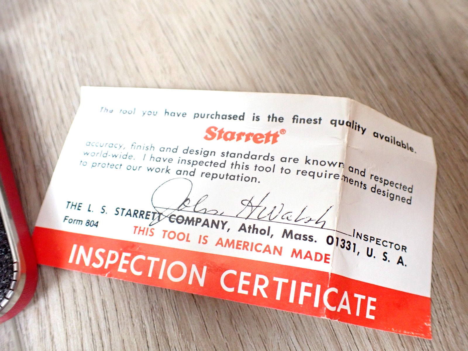 2 VINTAGE STARRETT 223 PAPER GAUGE METER MICROMETER CALIPER OMEGA 206