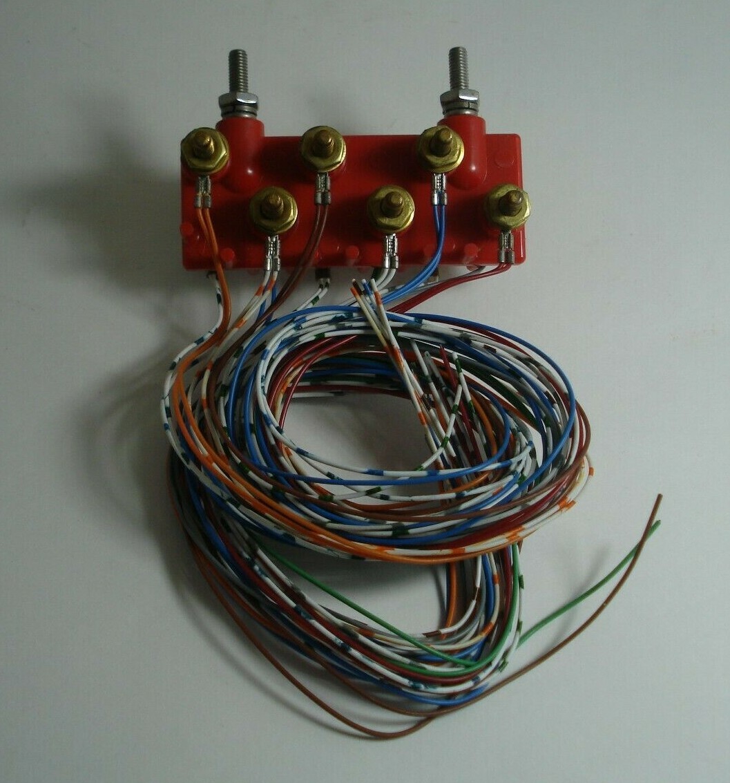 Six Pair 6pr 6 pr 145 Telephone Terminal Hairy Block Reliable Electric NEW