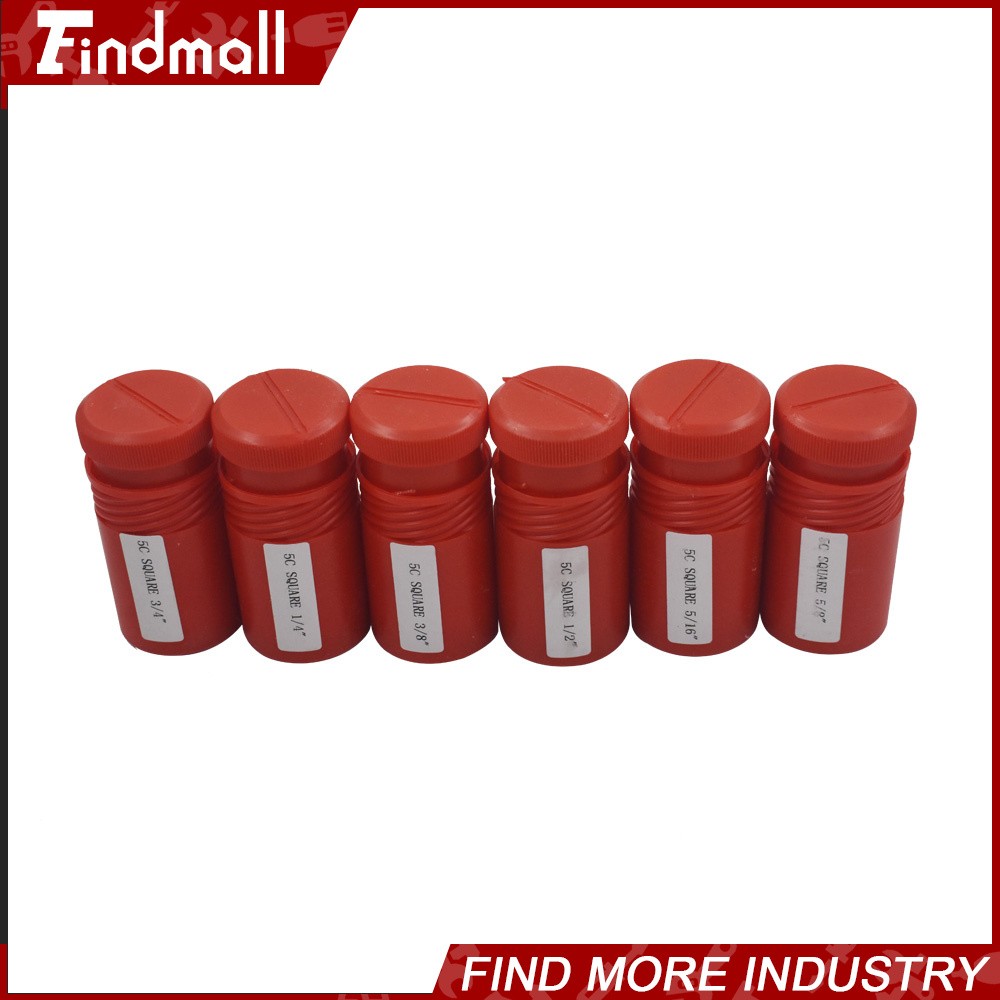 Findmall 5C Square Collet 6 PC Set 1/4″,5/16″,3/8″,1/2″,5/8″,3/4″