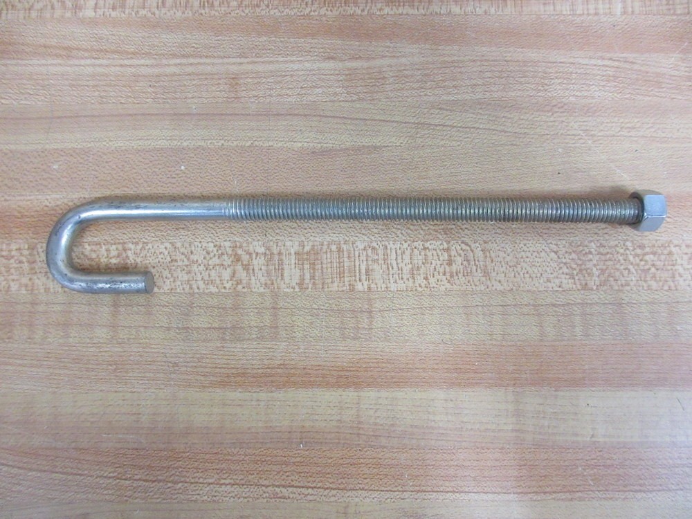 Part J-BOLT 3/8 16 Fastener JBOLT3816 Overall Length 9″ Thread Length 6 3/8″