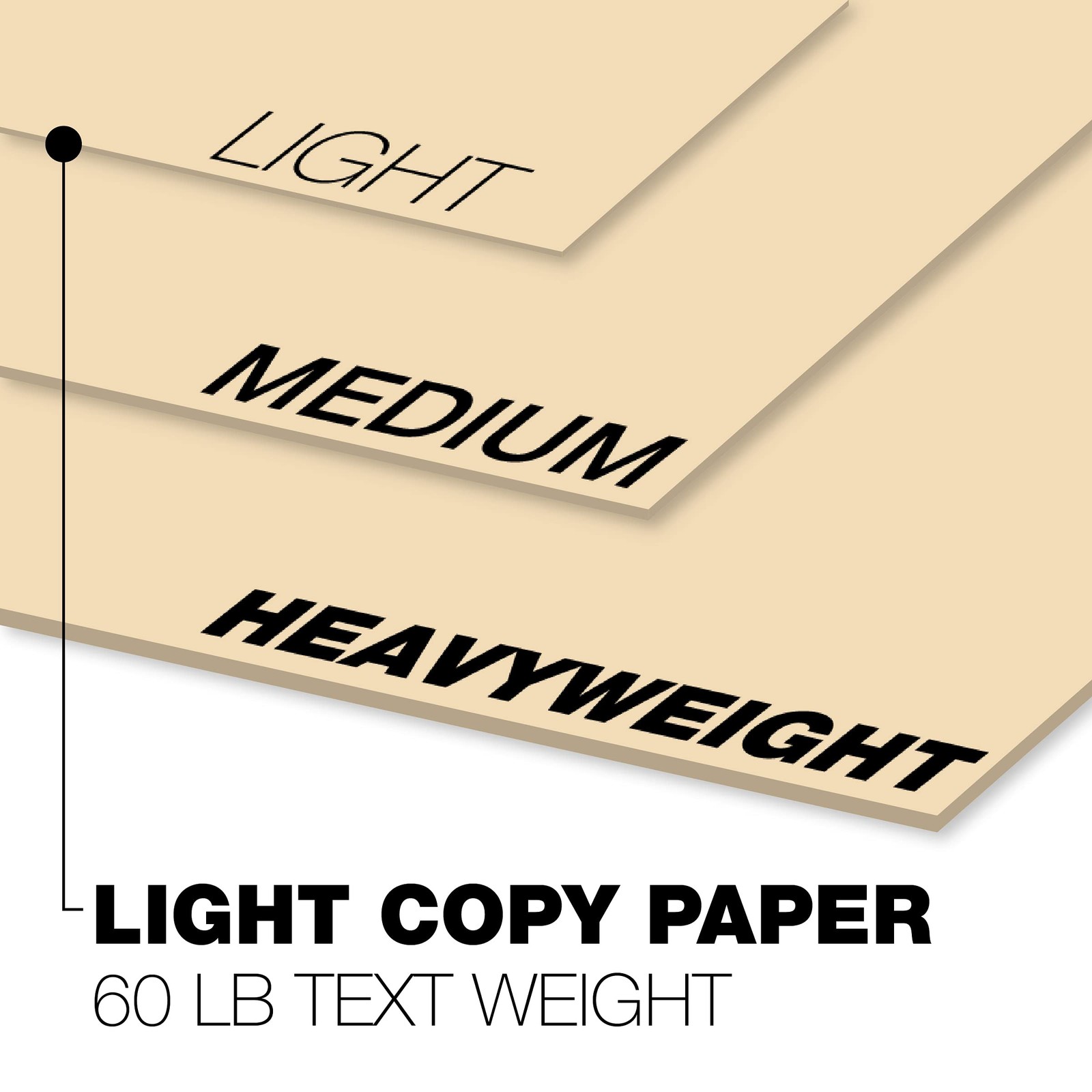 Springhill Tan Colored Copy Paper, 24lb Bond/60lb Text, 8.5 x 11, 500 Sheets