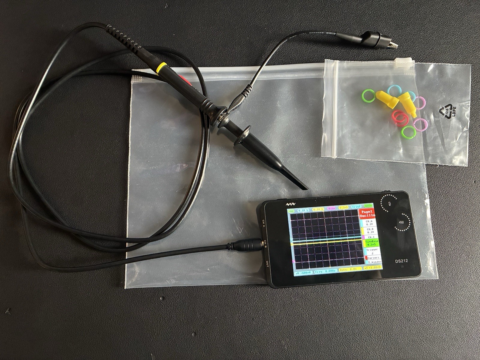 Miniware DS212 dual-channel Pocket Size Portable Handheld Mini Oscilloscope
