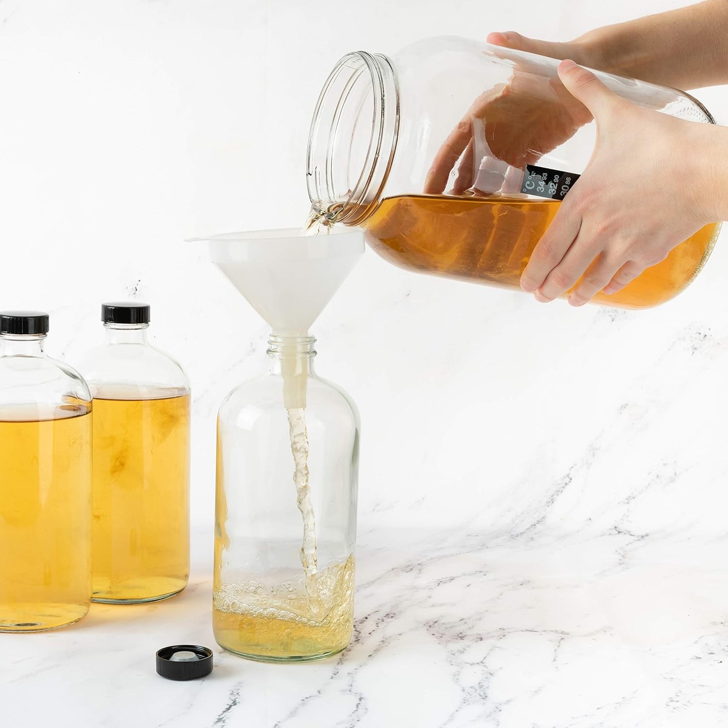 1 Gallon Wide Mouth Glass Jar with Lid for Canning PicklingFermentingFoodStorage