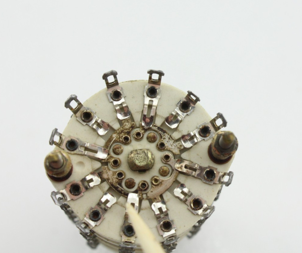 NOS OAK 5 Deck 2 Position Rotary Switch Non-Shorting MIL NSN 101171-H5C