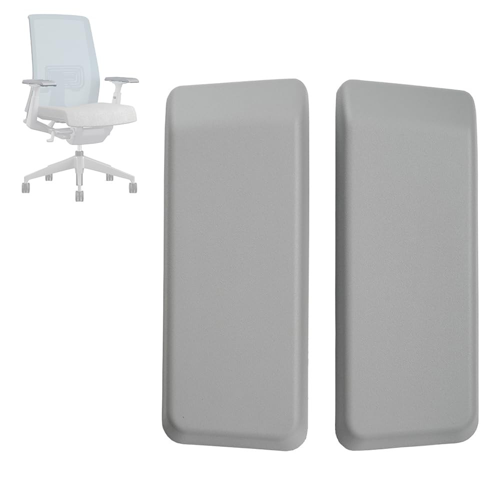 Arm Pads Caps Replacement for Haworth Very Office Chair Adjustable Armrest Gry