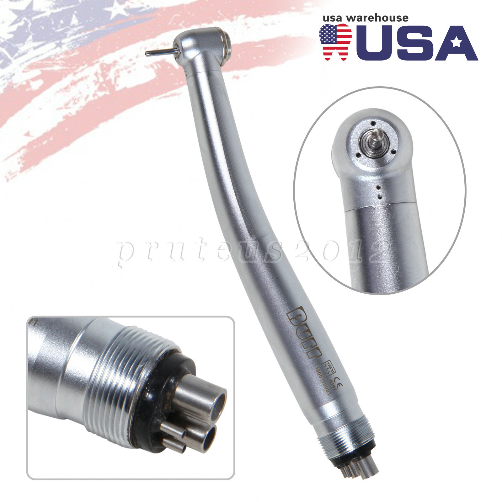 10* Dental High Speed Push Button Turbine Handpiece 4Holes Fit NSK Pana Max U3BM