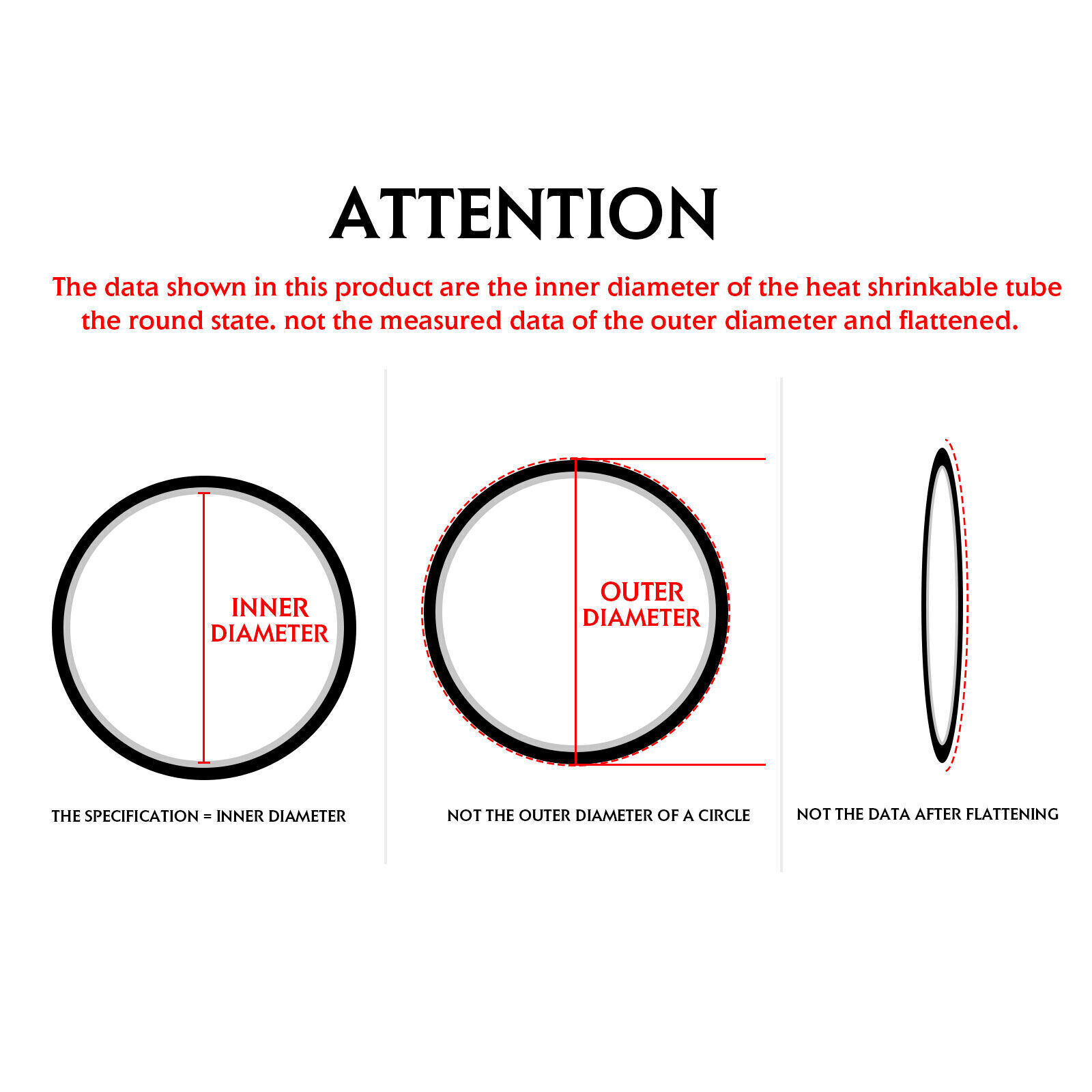 Black or Red 3:1 Heat Shrink Tubing Marine Grade Waterproof Glue Adhesive Lined