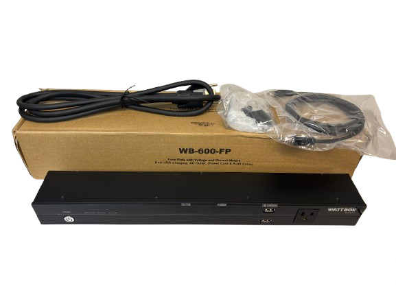 WATTBOX WB-600-FP, Face Plate with Voltage and Current Meters – NEW!