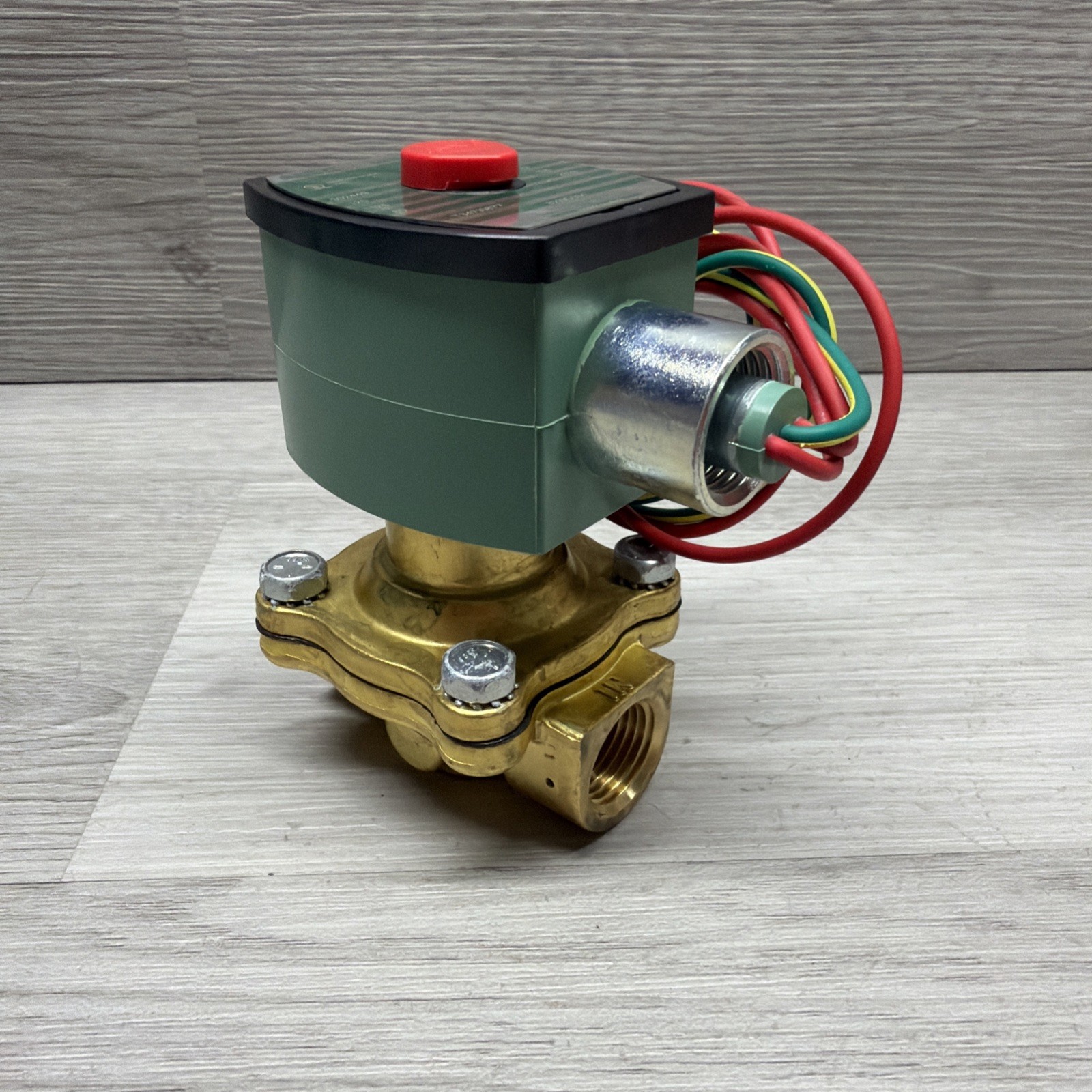 ASCO 8210G034 Red Hat Solenoid Valve, 24VDC Coil, 1/2” NPT Ports, New
