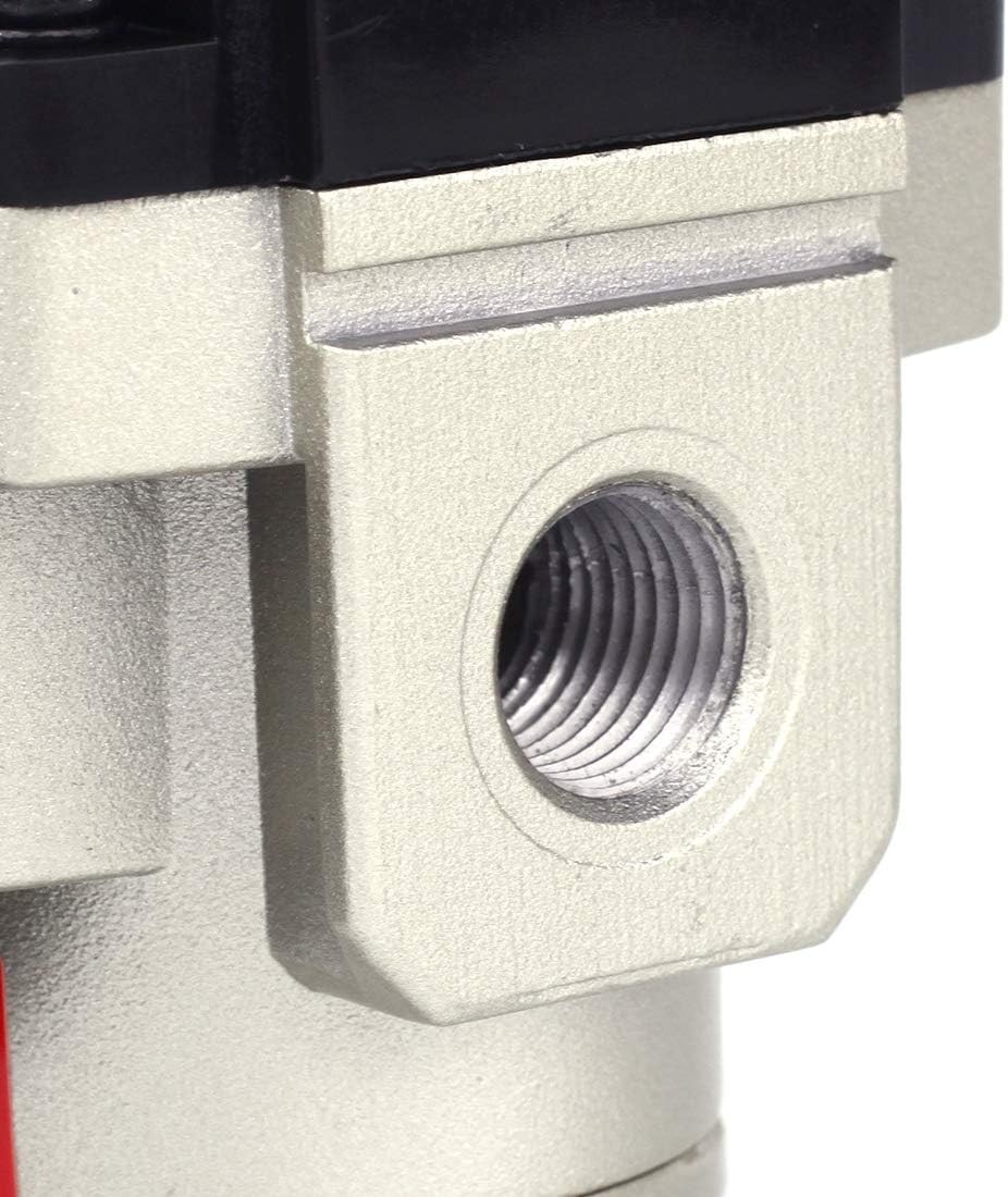 Air Pressure Regulator Aluminum 0-150 PSI Adjustable with Gauge and Bracket
