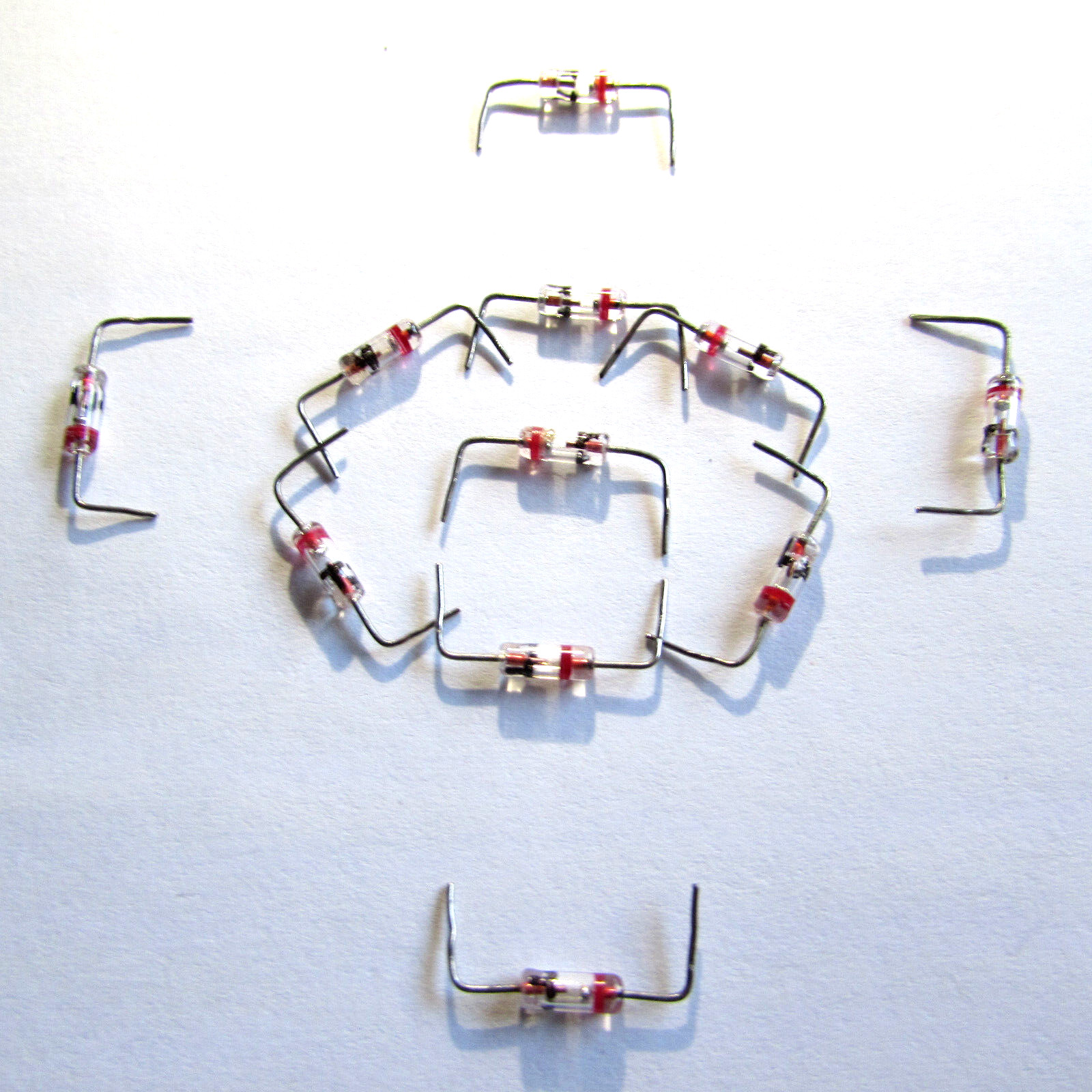1N34 Transitron Germanium GOLD BONDED Diodes Typical 0.235 to .250V Breakdown 10