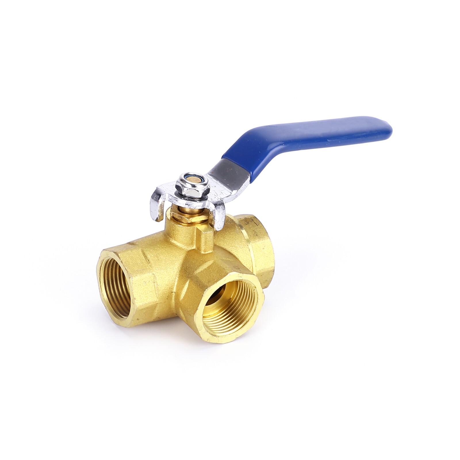 3/4″ 3 Way Ball Valve Female L Port Vinly Insulation Handle 600 WOG DN20 USA