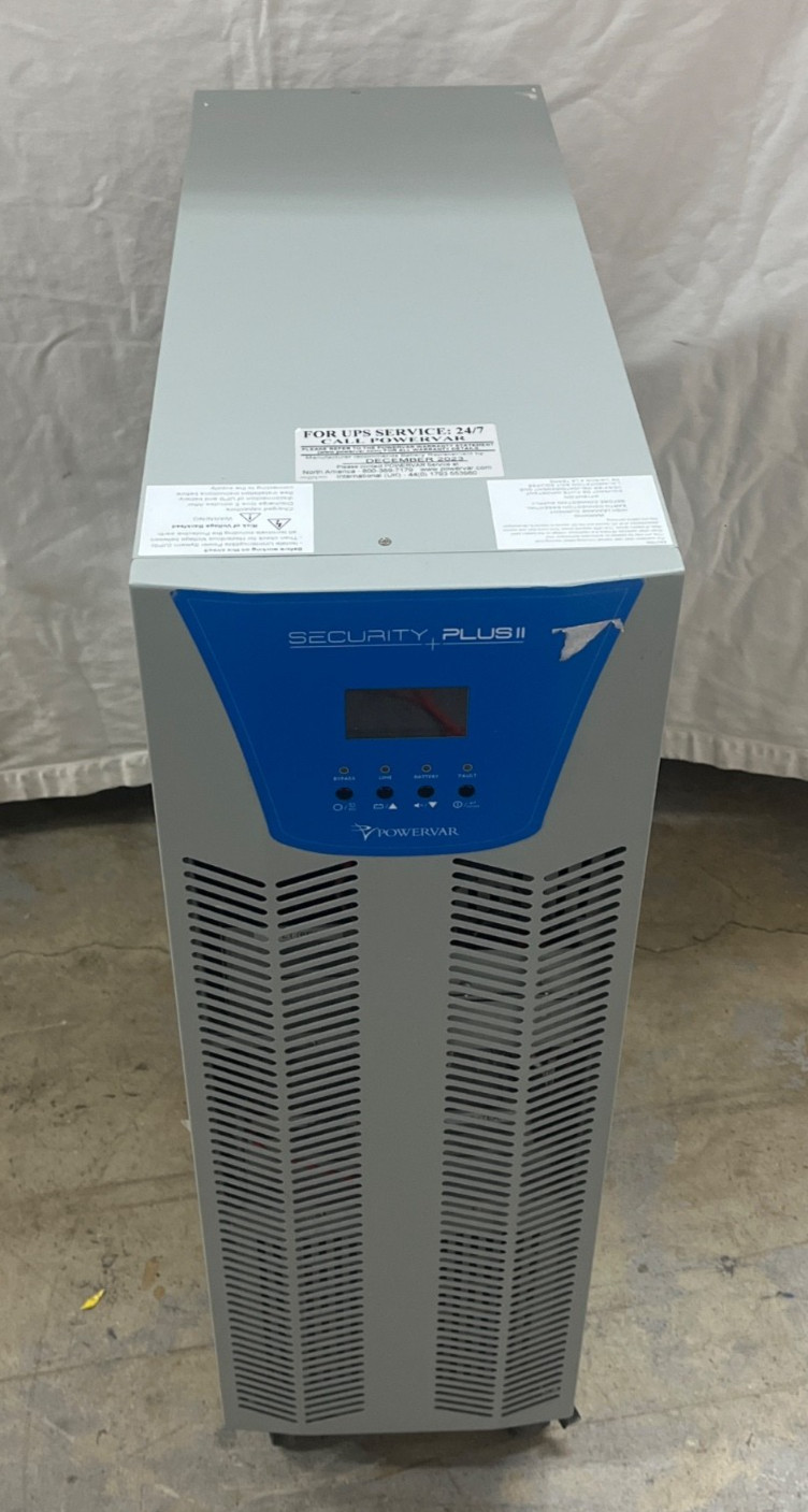 AMETEK Powervar Security Plus II 5.2kVA UPS – ABCDEF5202-22 Backup Power Supply