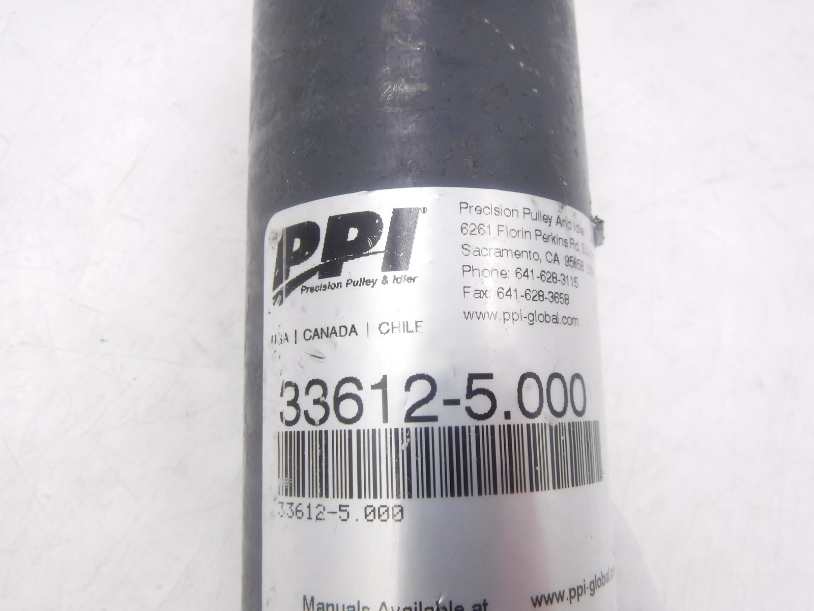 Precision Pulley & Idler 5″L Idler Roller 33612-5.000
