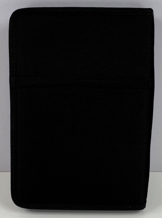 Diodrio Zipper Journal Organizer with A5 Notebook Pen & Card Holder Black