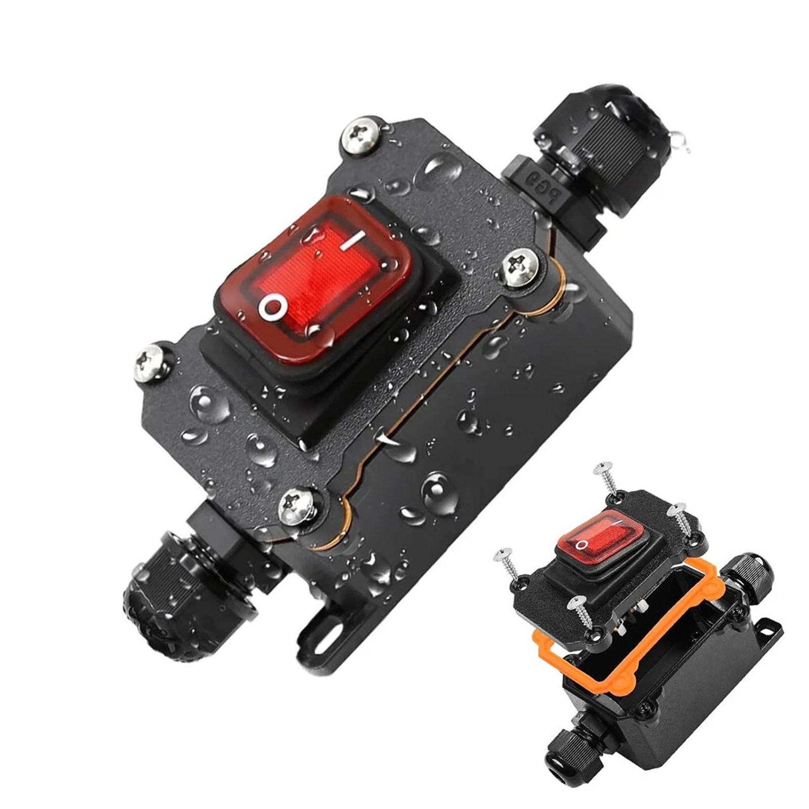 12V Inline Cord Switch IP67 Waterproof, Outdoor ON/Off Toggle Switch DC SWITCH