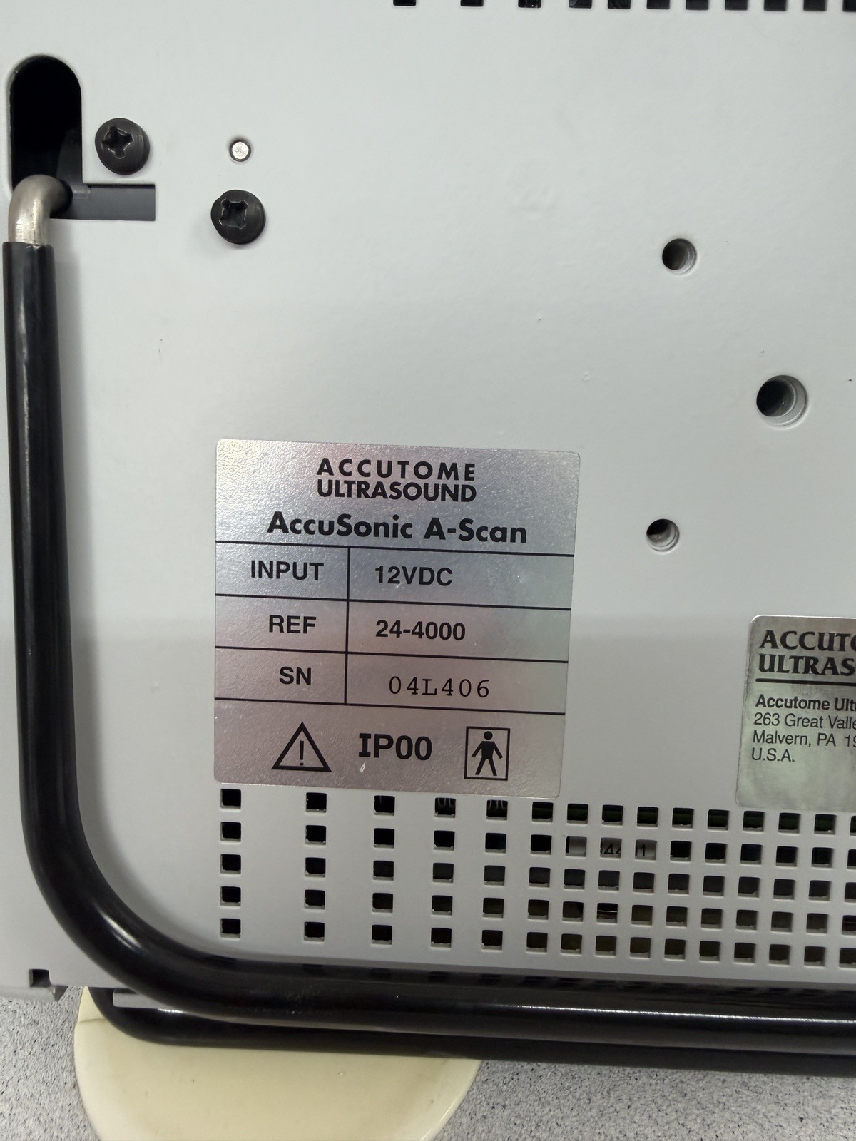 Accutome A-Scan Plus REF# 24-4000 A Scan Ophthalmic Ultrasound
