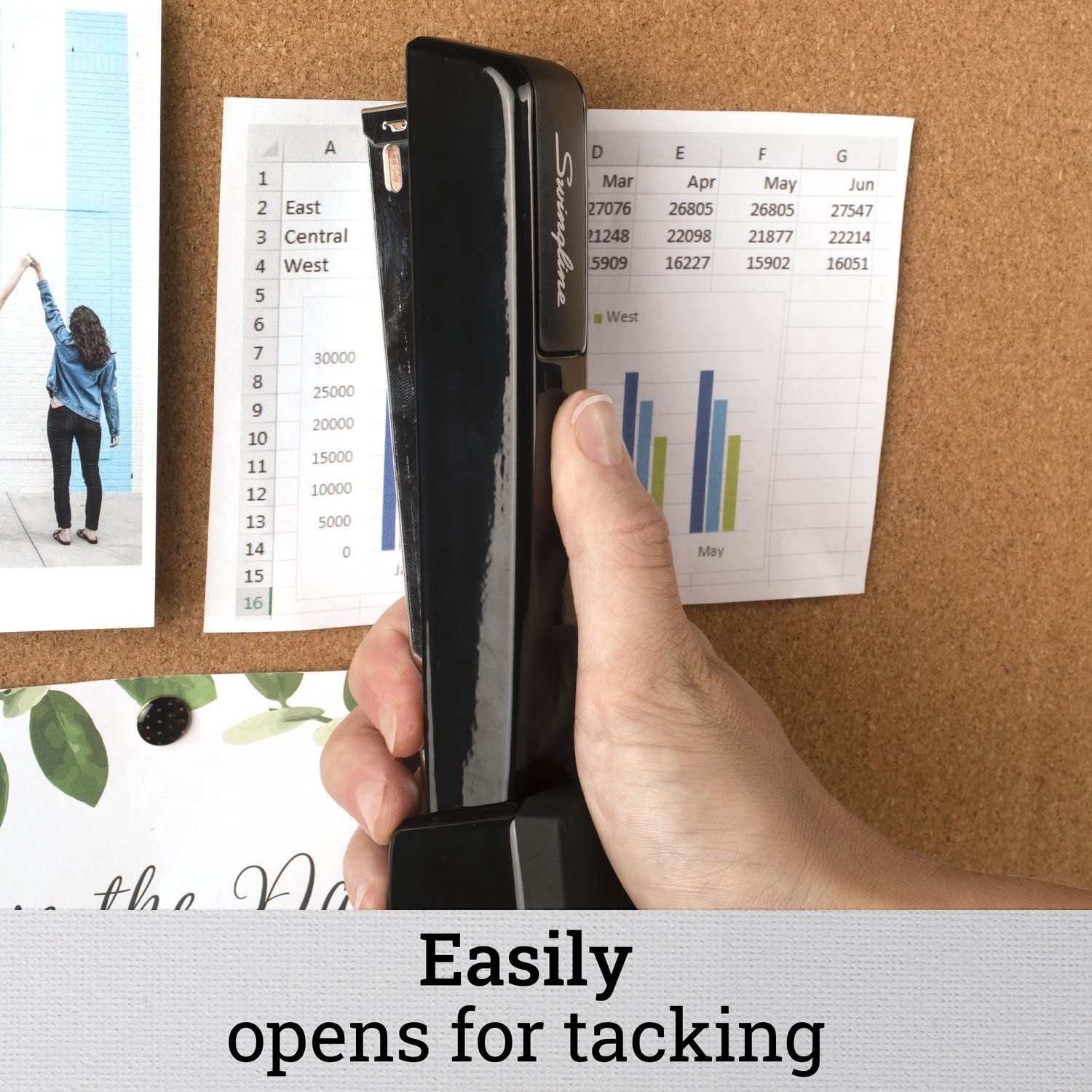 Swingline 747 Classic Stapler, 30 Sheet Capacity, Jam Free, 1 Black
