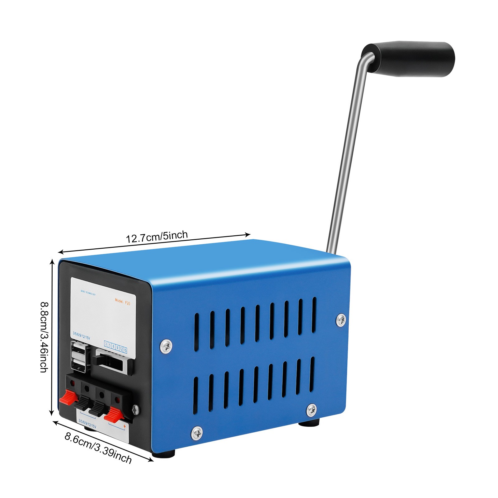 Emergency Hand Crank USB Charger Manual Power Generator for Camping Hiking