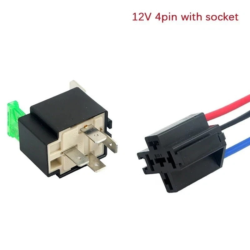 High Quality 12V DC 4 Pin Car Automotive Fused Relay 30A Normally Open Relais