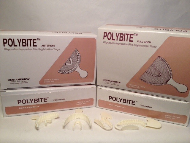 DENTAMERICA POLYBITE TRAYS ANTERIOR 35/BX 885