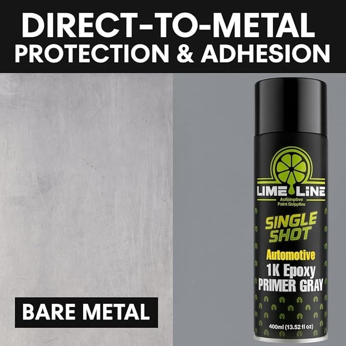 LiME LiNE 1K Epoxy Primer Aerosol Spray Paint – Bare Metal Adhesion – Pack of 1