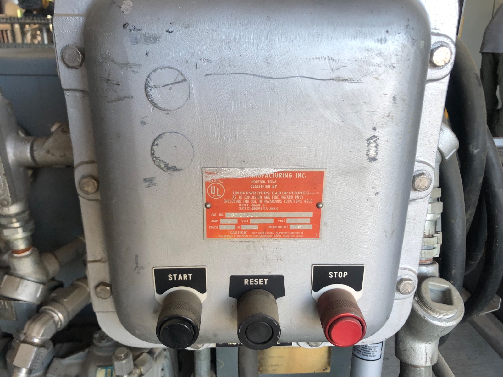 hydraulic pump station Toshiba 7.5 hp 3 ph mtr. Vickers pump 5000 psi