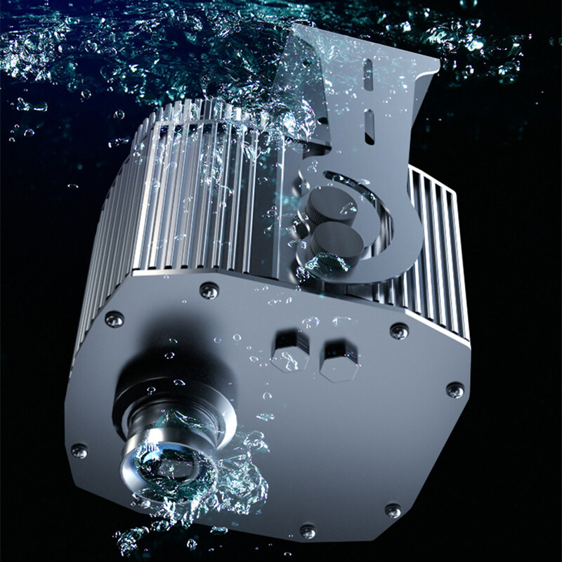 60W-600W Waterproof Custom 7 Logo Swtich Dynamic Pattern Rotary Gobo Projector