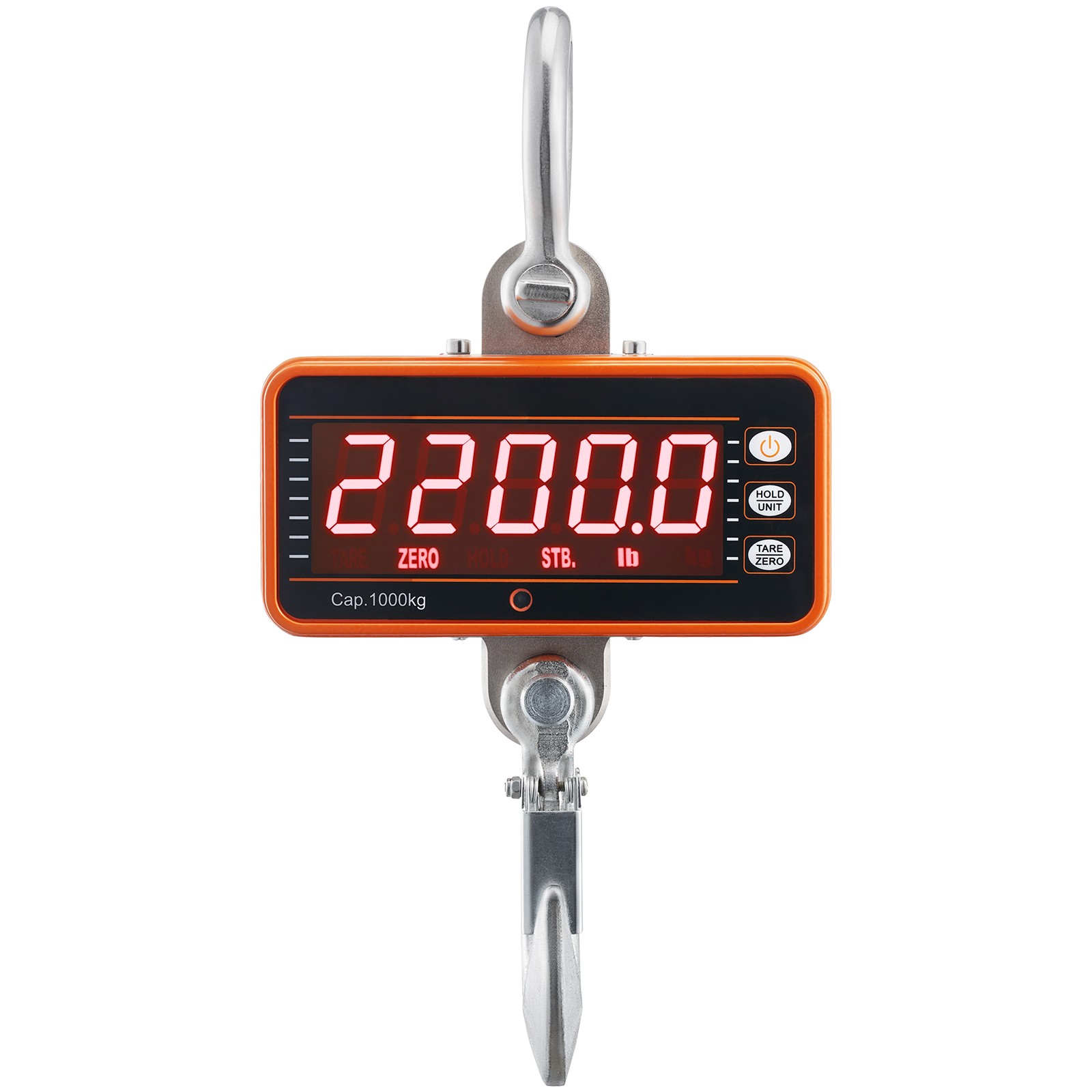 VEVOR Digital Crane Scale Industrial Hanging Scale 2200 lbs/1000 kg Heavy Duty