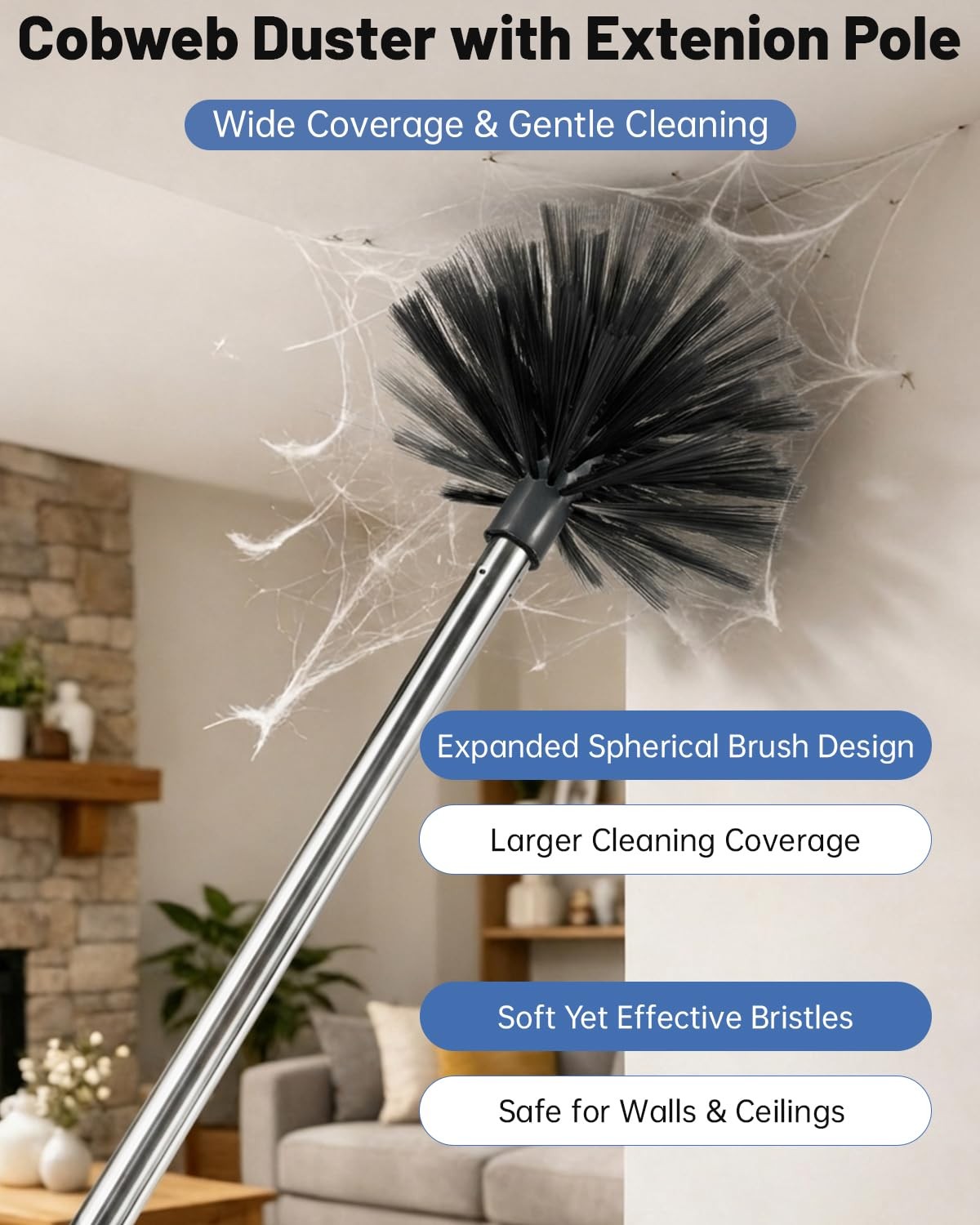 Oosofitt Practical 3 In 1 Dusters Kit For Cleaning Efficient Duster Extension