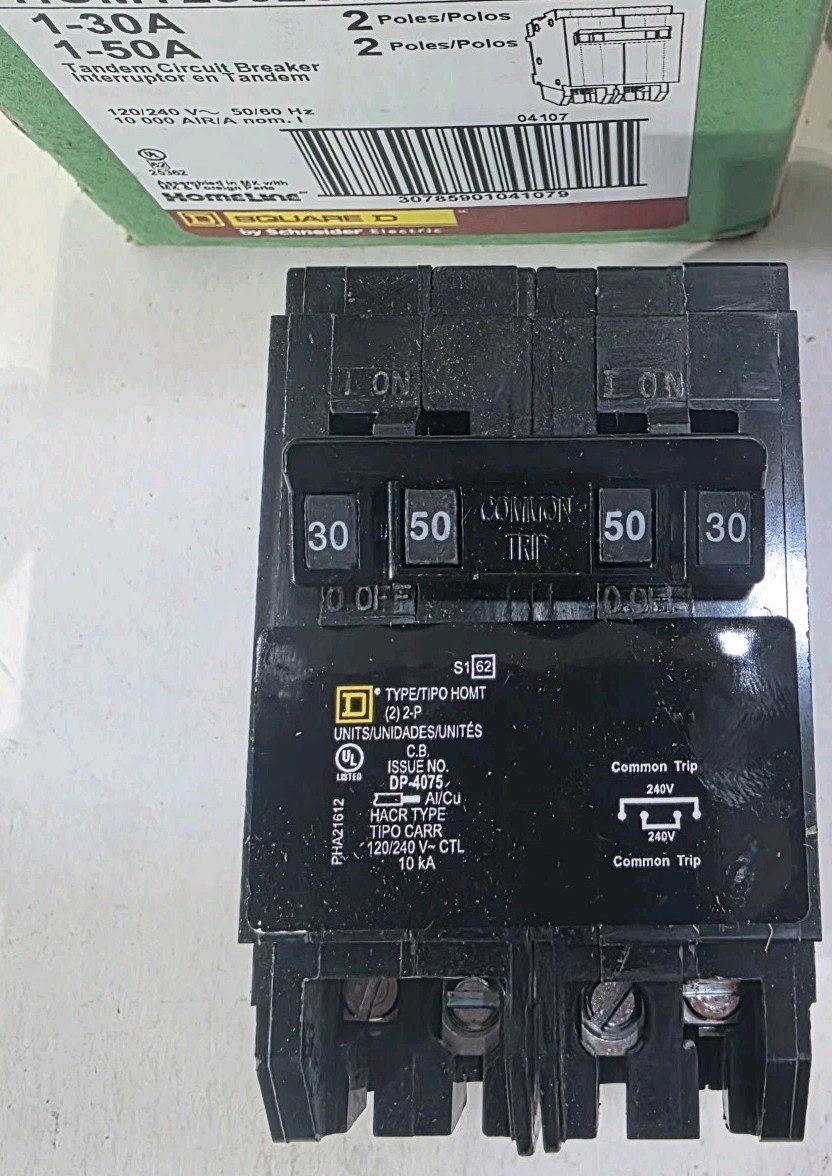 Square D HOMT230250CP 30/50 Amp 2 Poles Quad Circuit Breaker New
