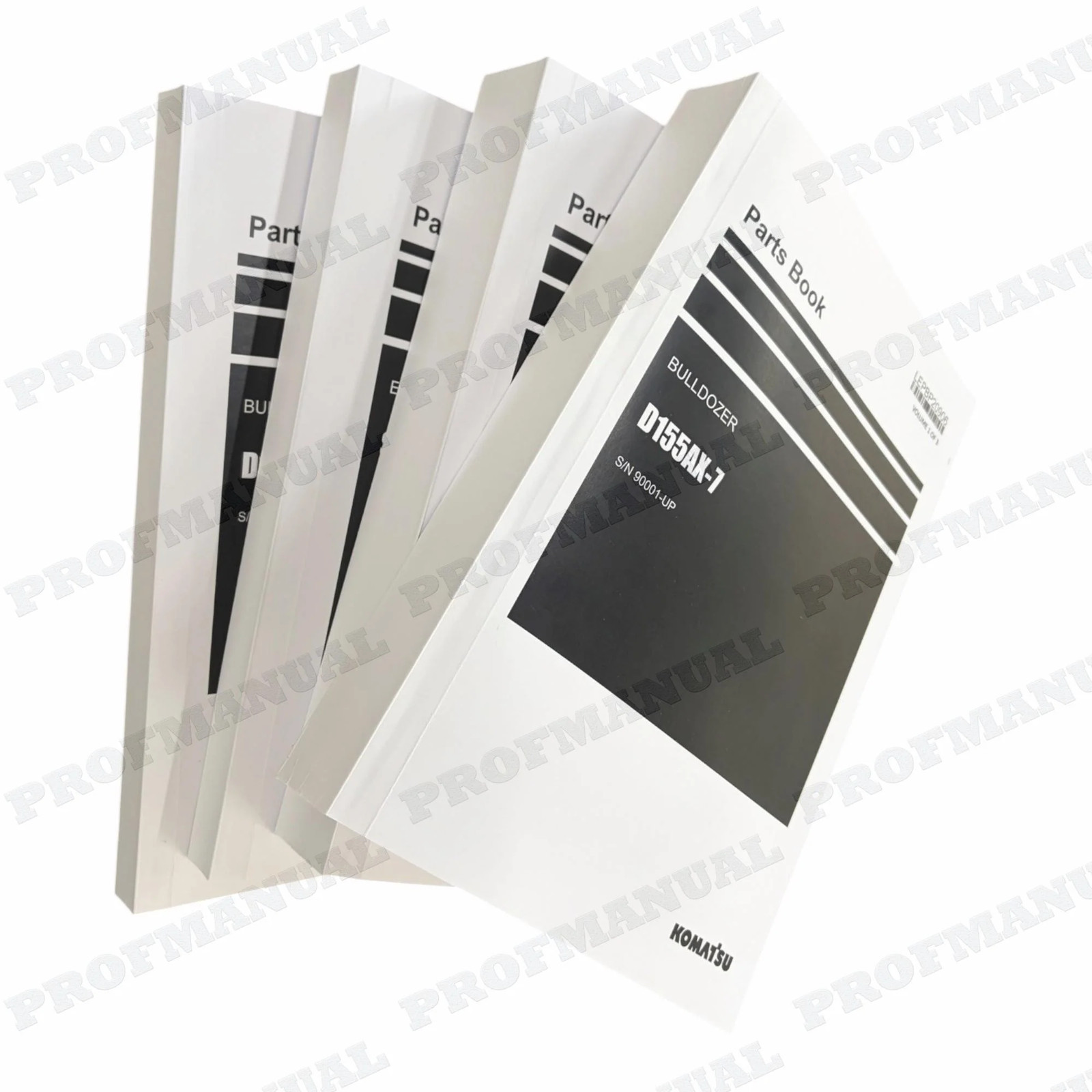Komatsu D155AX-7 Bulldozer Parts Catalog Manual SN 90001-UP