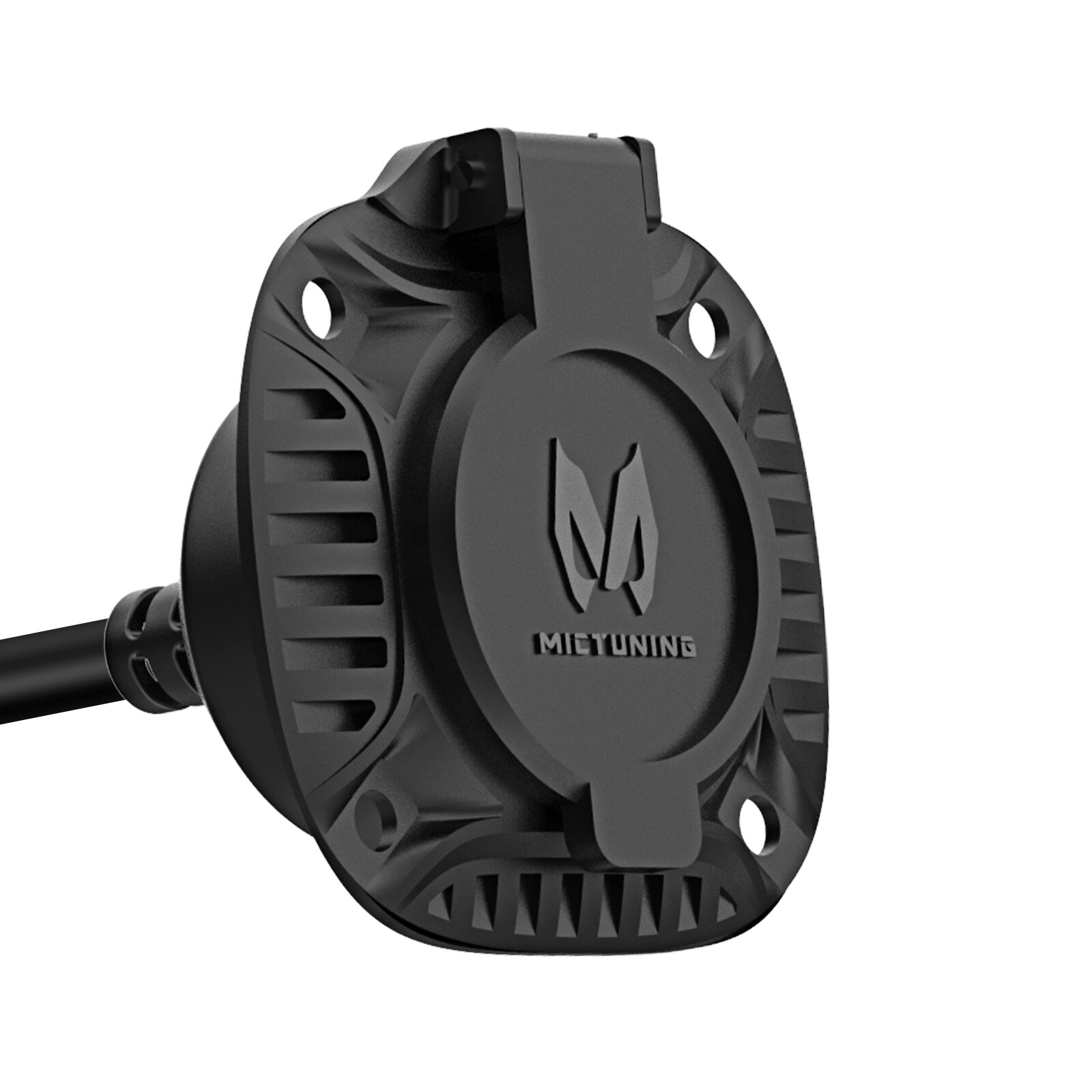 15 Amp 125V AC Power Inlet Port Plug Integrated 20″ Cord For Boat Trucks Trailer